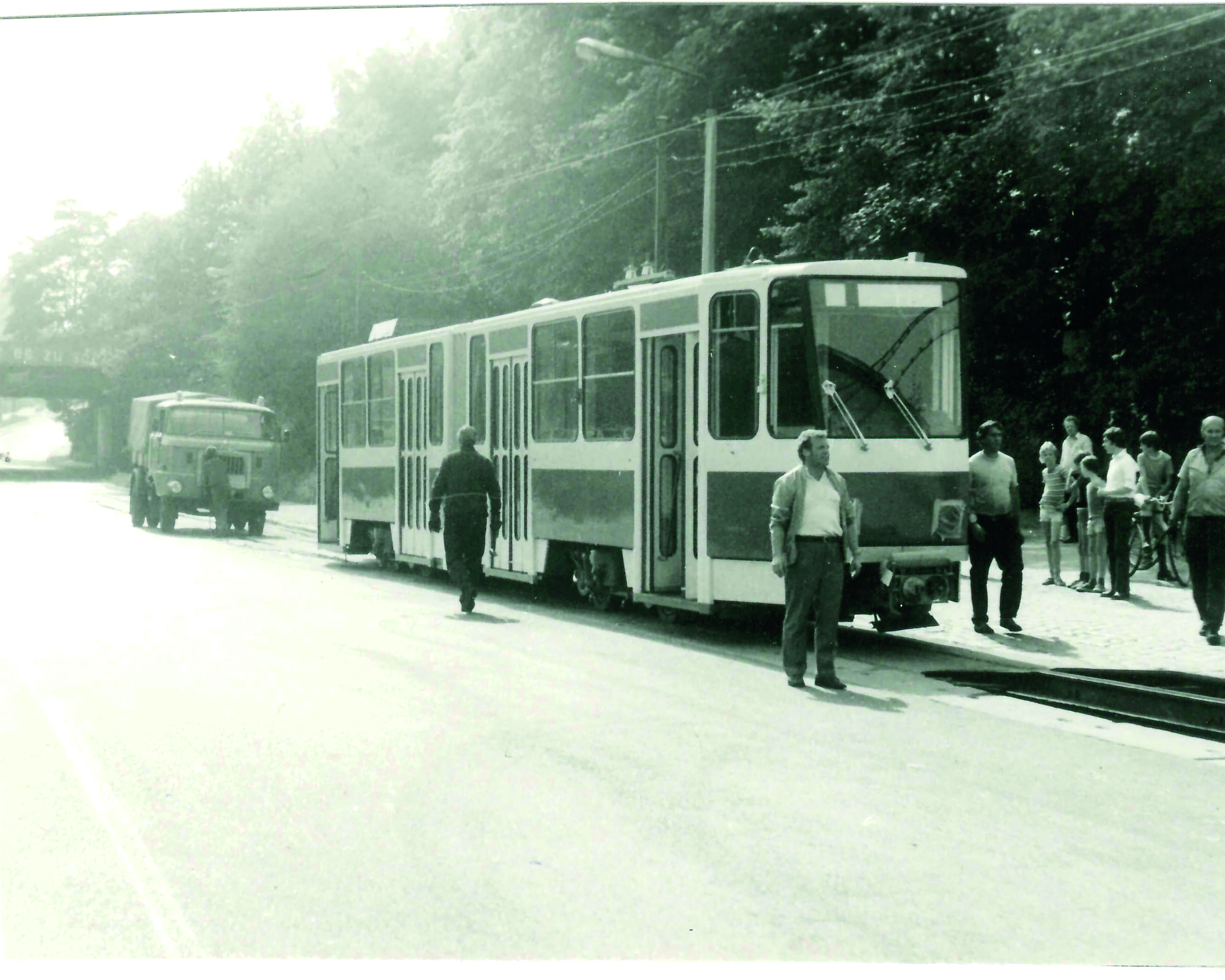 Eingleisung TW001 (heute 2301) am 3. Juli 2983